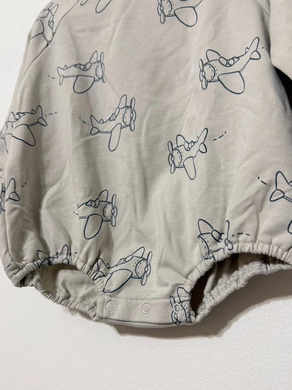 Rylee & Cru Airplane Print Long Sleeve Bubble Romper 3-6 Months Boy’s